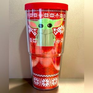 Star Wars, The Mandalorian/ Holiday sweater, 24 oz. Tervis Tumbler  (nwt)